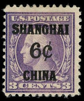 US Shanghai Overprint K3 Just F LH